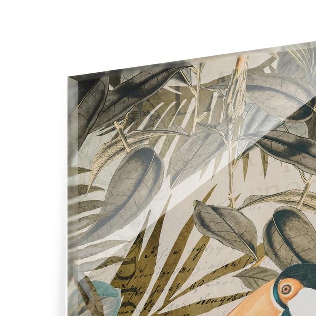 Billeder Andrea Haase Vintage Collage - Toucan In The Jungle