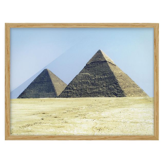 Indrammede plakater landskaber Pyramids Of Giza