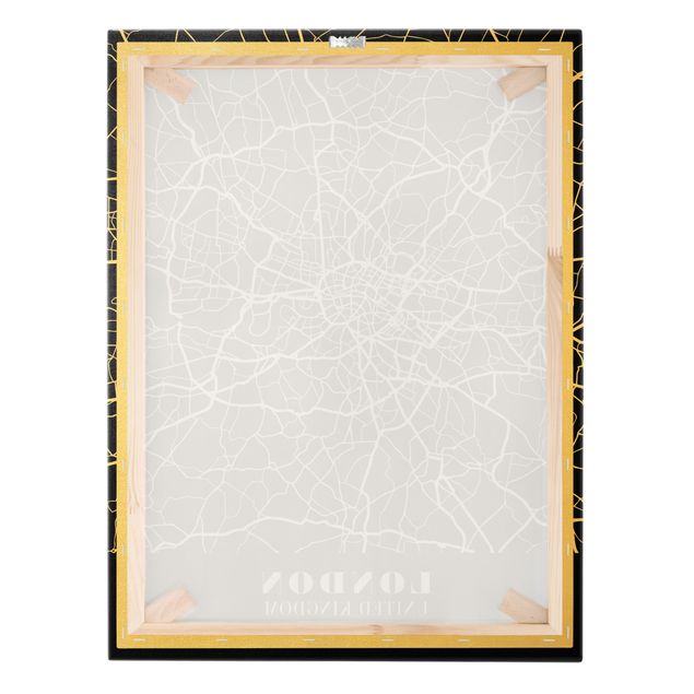 Billeder London City Map - Classic Black
