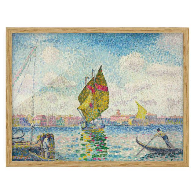 Kunst stilarter Henri Edmond Cross - Sailboats On Giudecca Or Venice, Marine