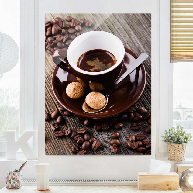 køkken dekorationer Coffee Mugs With Coffee Beans