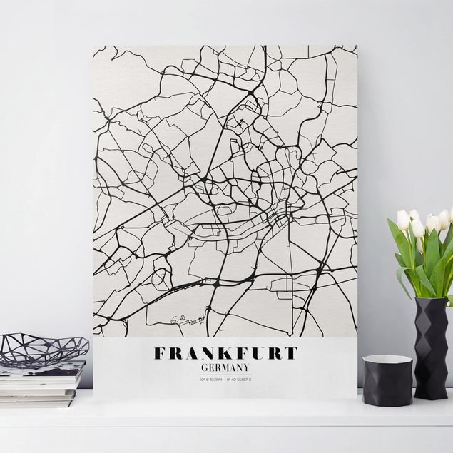 køkken dekorationer Frankfurt City City Map - Classical