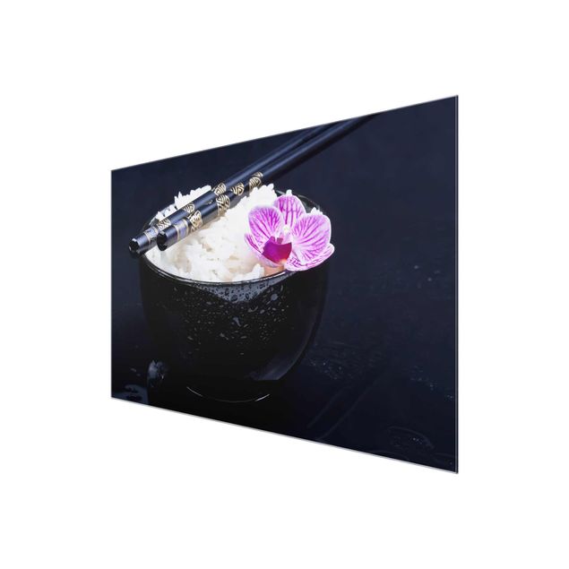Billeder blomster Rice Bowl With Orchid