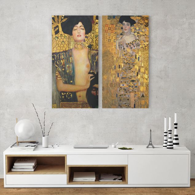 Kunst stilarter Gustav Klimt - Judith and Adele