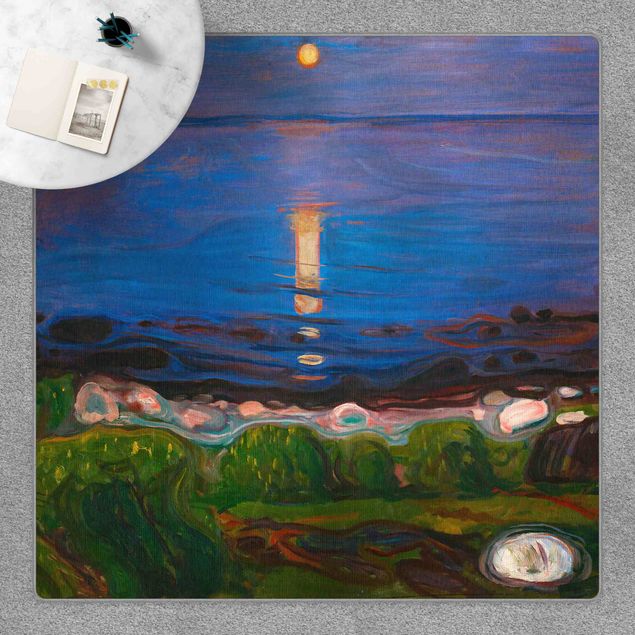 Kunst stilarter Edvard Munch - Summer Night By The Beach