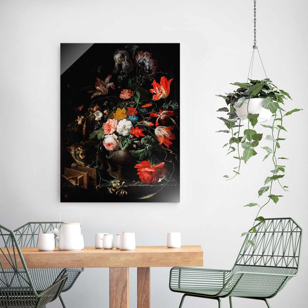 Billeder barok Abraham Mignon - The Overturned Bouquet
