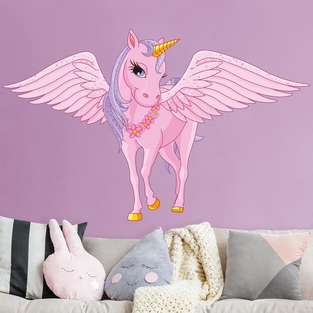 Børneværelse deco Unicorn with wing