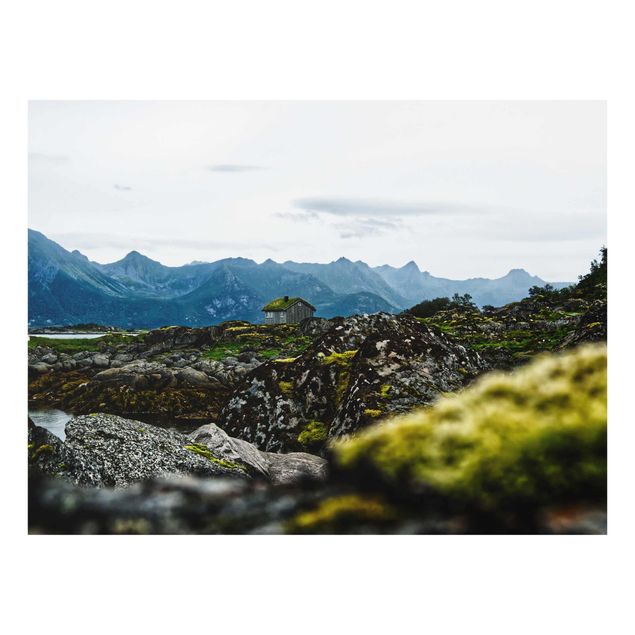 Billeder landskaber Desolate Hut In Norway