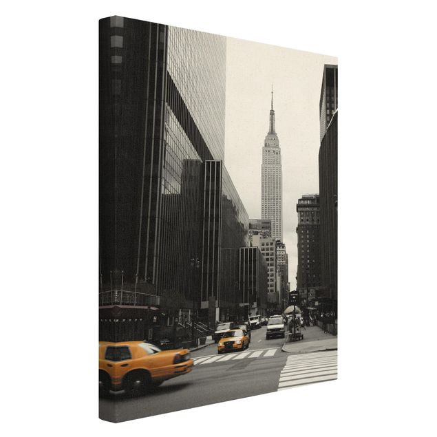 Billeder på lærred sort og hvid Empire State Building
