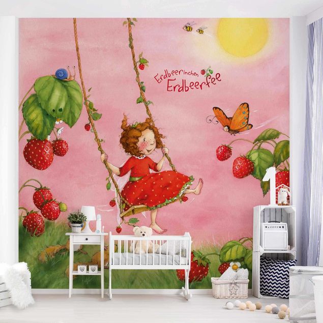 Tapet sommerfugle Little Strawberry Strawberry Fairy - Tree Swing