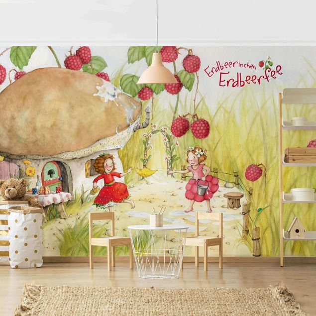 Moderne tapet Little Strawberry Strawberry Fairy - Under The Raspberry Bush