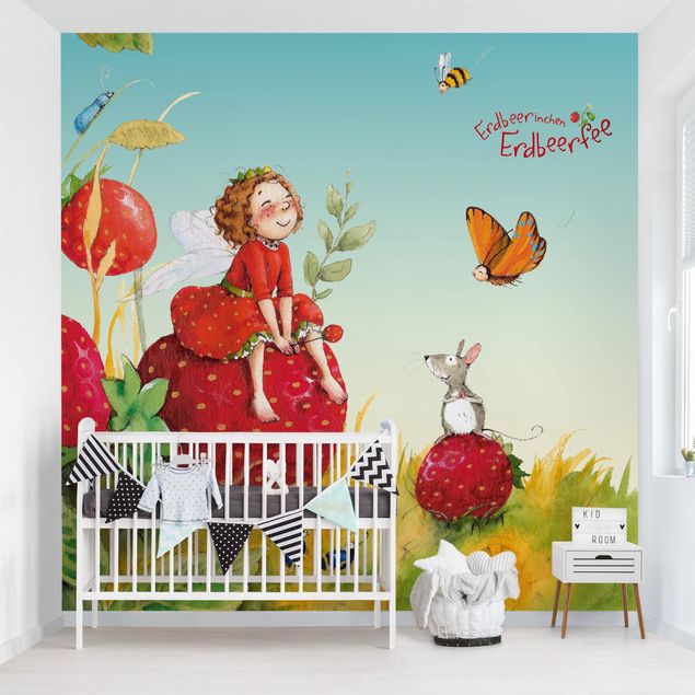 Moderne tapet Little Strawberry Strawberry Fairy - Enchanting