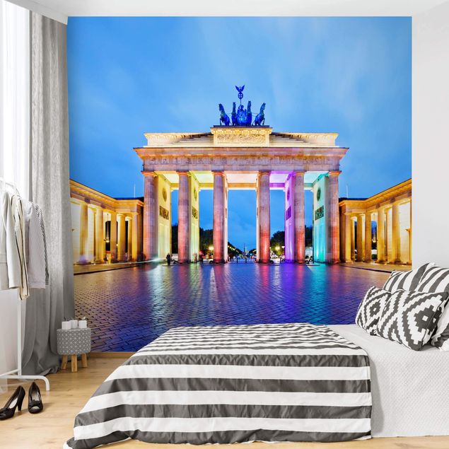 3d tapet Illuminated Brandenburg Gate