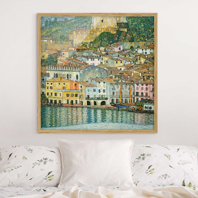 Kunst stilarter art deco Gustav Klimt - Malcesine On Lake Garda