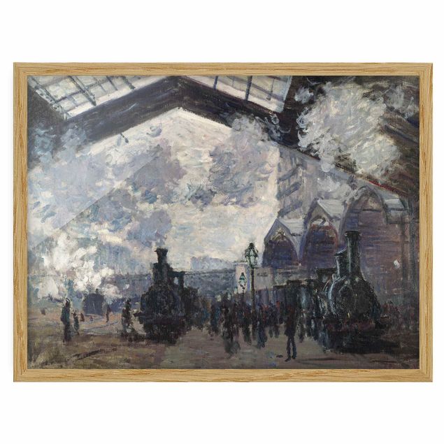 Billeder arkitektur og skyline Claude Monet - Gare Saint Lazare