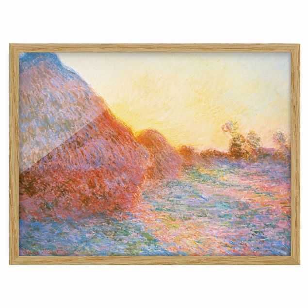Billeder landskaber Claude Monet - Haystack In Sunlight