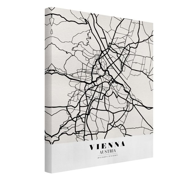 Billeder verdenskort Vienna City Map - Classic