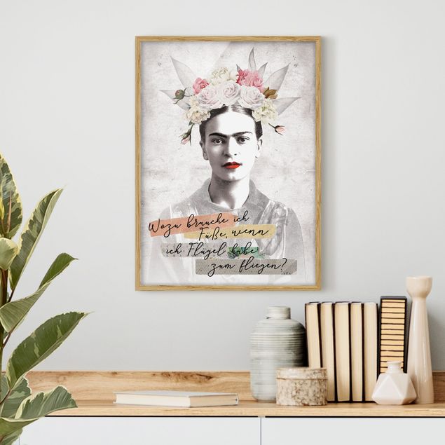 Indrammede plakater ordsprog Frida Kahlo - A quote