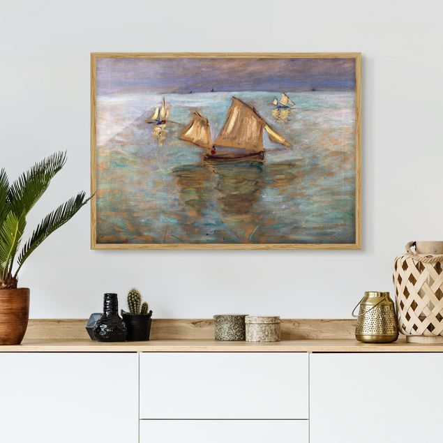 køkken dekorationer Claude Monet - Fishing Boats Near Pourville