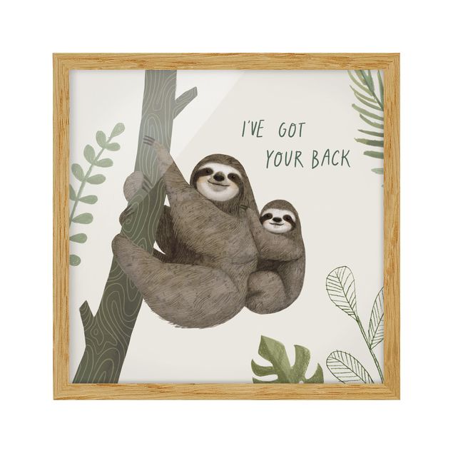 Billeder ordsprog Sloth Sayings - Back