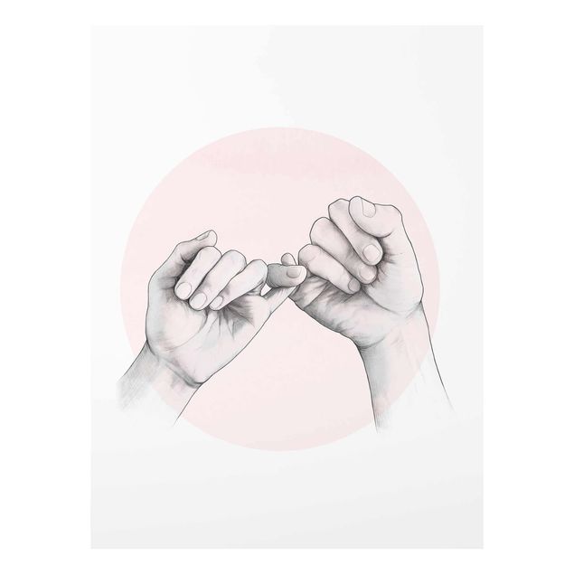 Billeder portræt Illustration Hands Friendship Circle Pink White