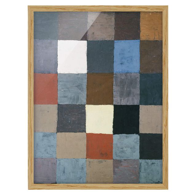 Billeder kunsttryk Paul Klee - Color Chart (on Gray)