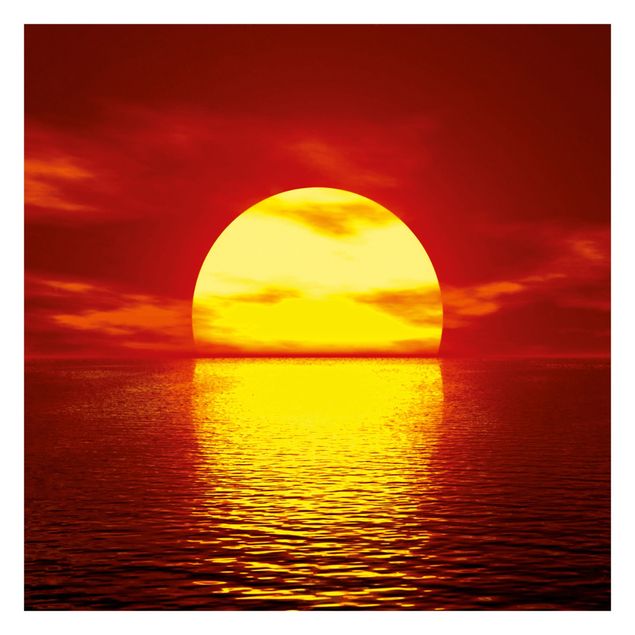 Fototapet rød Fantastic Sunset