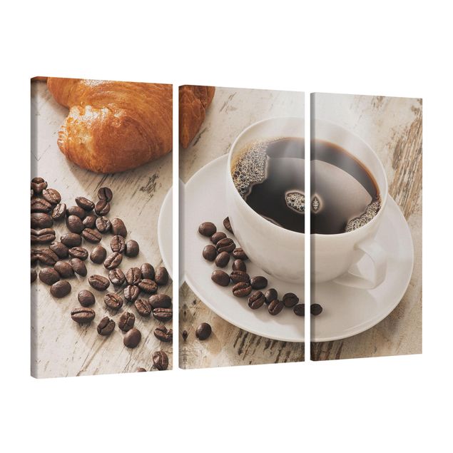 Billeder kaffe Steaming coffee cup with coffee beans