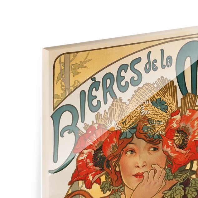 Billeder portræt Alfons Mucha - Poster For La Meuse Beer