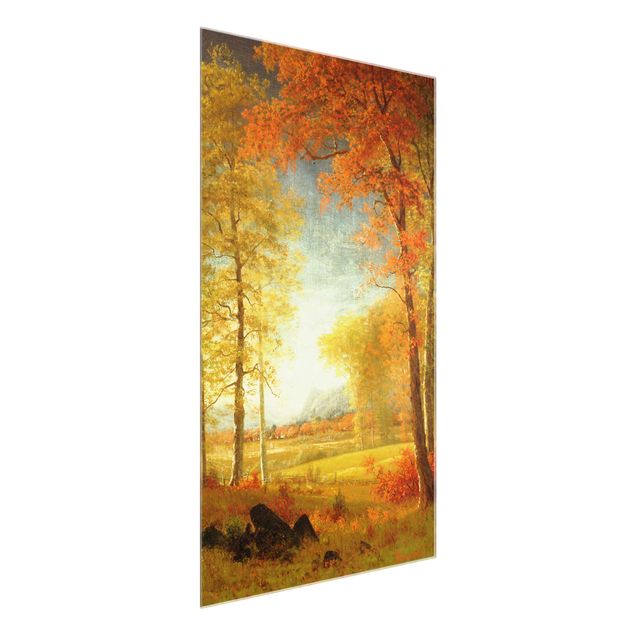 Billeder New York Albert Bierstadt - Autumn In Oneida County, New York