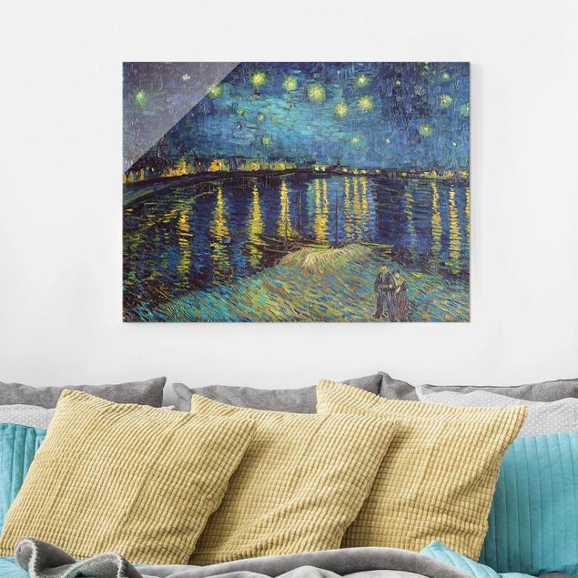 Billeder kunsttryk Vincent Van Gogh - Starry Night Over The Rhone