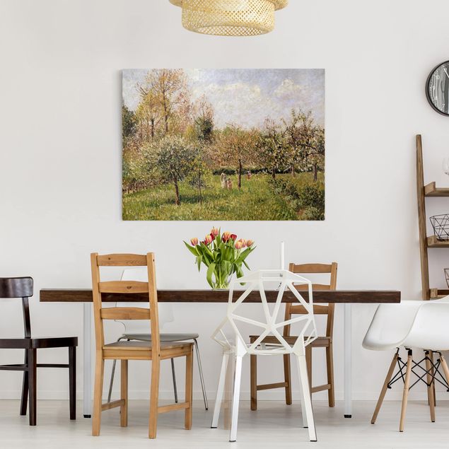 Kunst stilarter impressionisme Camille Pissarro - Spring In Eragny