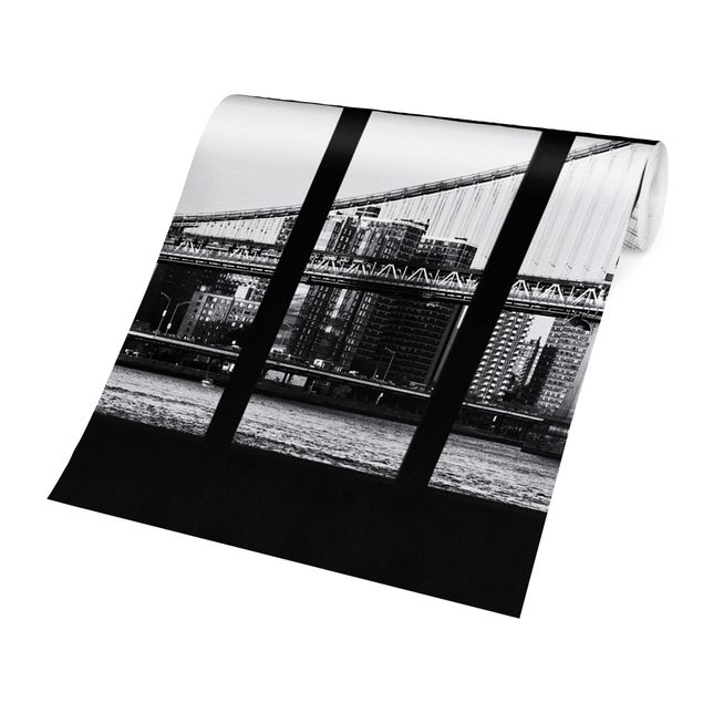 Tapet moderne Window Bridges New York