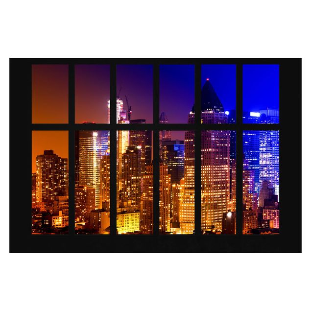 Moderne tapet Window Manhattan Sunrise