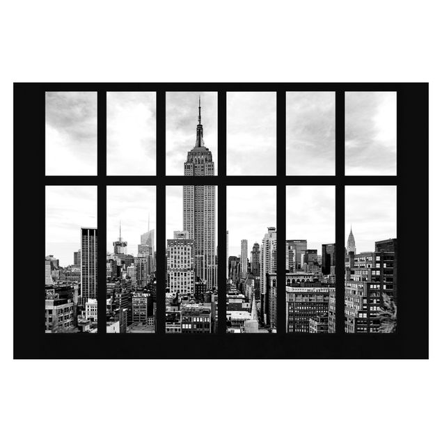 Tapet Window New York Empire State Building