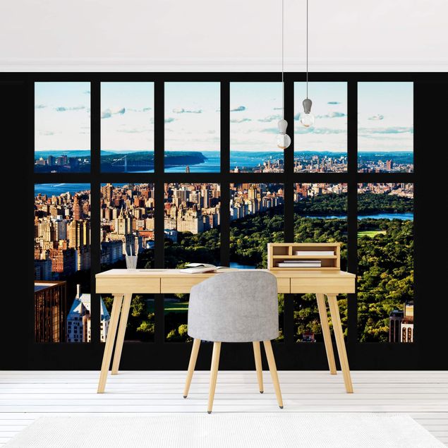 3d tapet Window View New York's Central Park
