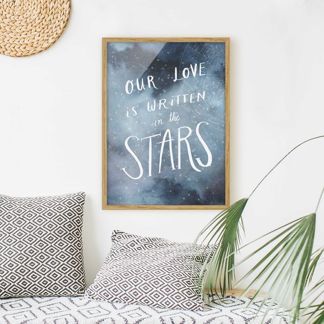 Indrammede plakater ordsprog Heavenly Love - Star