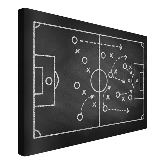 Billeder sport Football Strategy On Blackboard