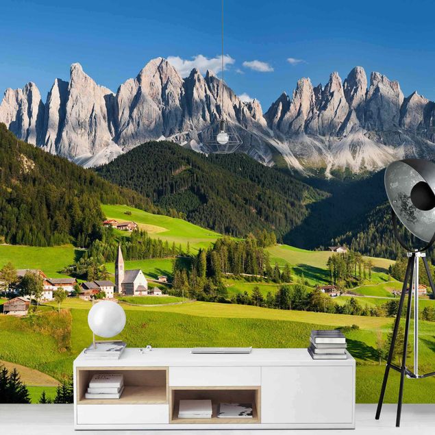 Fototapet landskaber Odle In South Tyrol