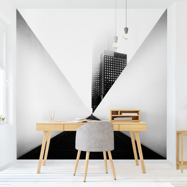 køkken dekorationer Geometrical Architecture Study Black And White