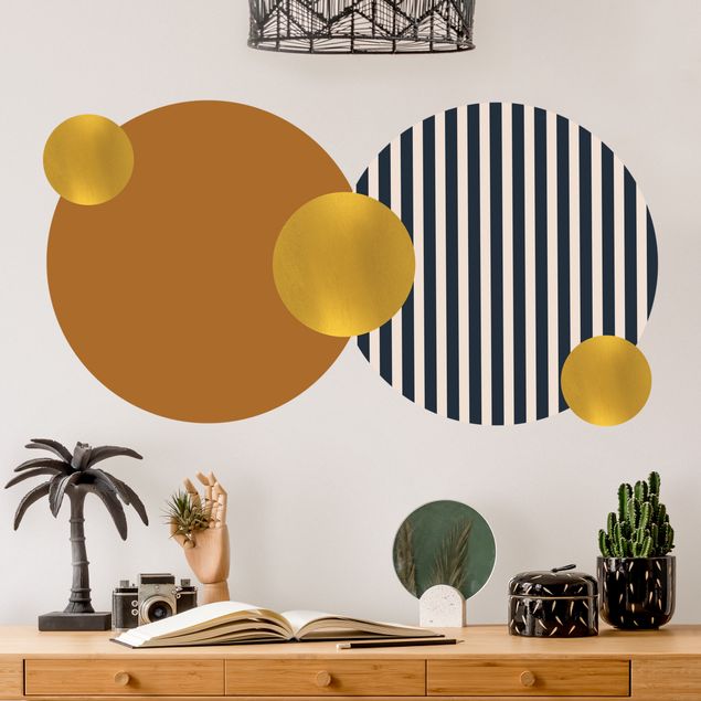 Wallstickers Geometric forms composition II