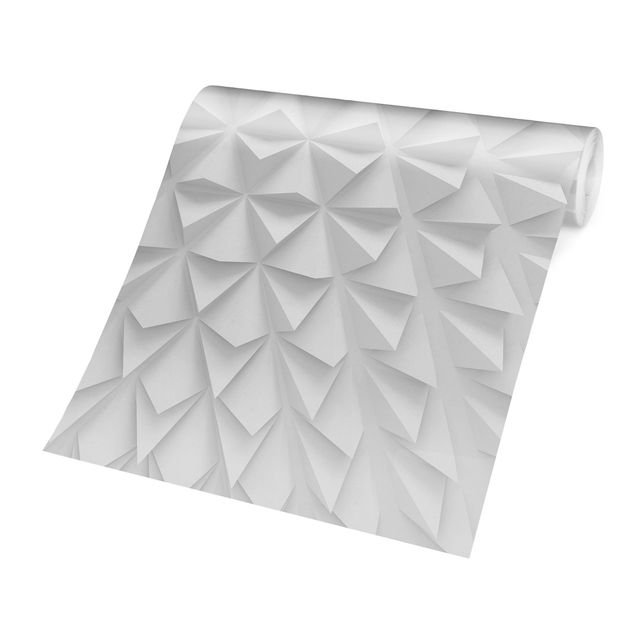 Moderne tapet Geometric Pattern 3D Effect