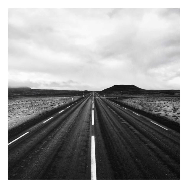 Billeder natur Straight Road In Iceland