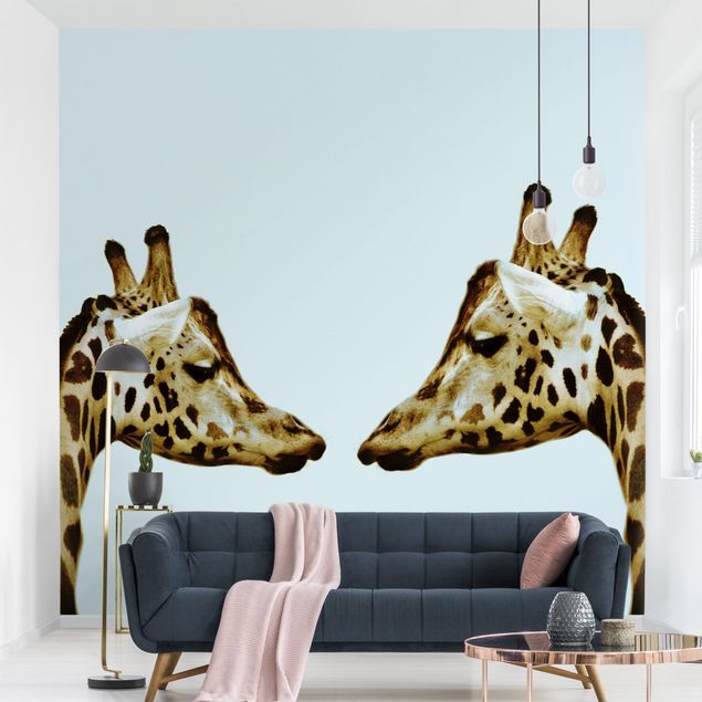 køkken dekorationer Giraffes In Love
