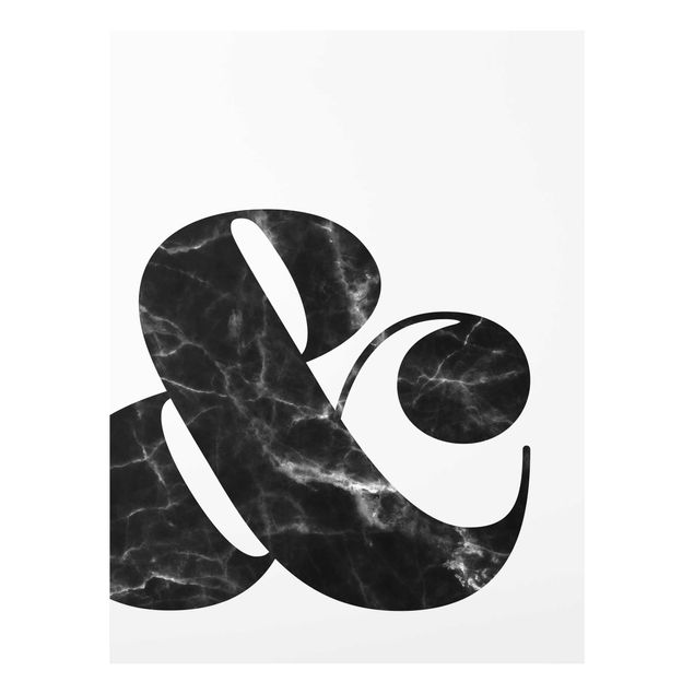Billeder sort og hvid Ampersand Marble
