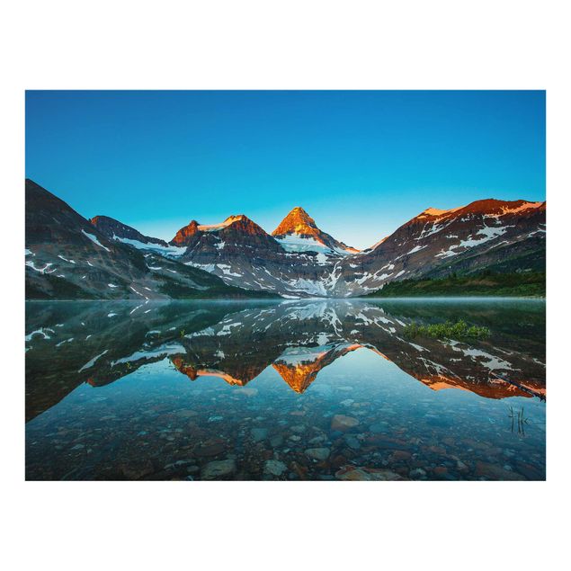 Billeder landskaber Mountain Landscape At Lake Magog In Canada