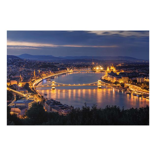 Billeder blå View Of Budapest