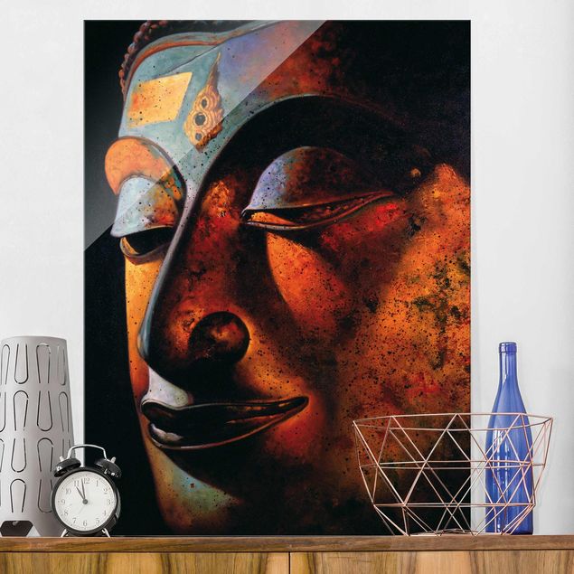 Glasbilleder spirituelt Bombay Buddha