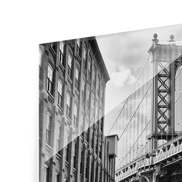Billeder sort og hvid Manhattan Bridge In America