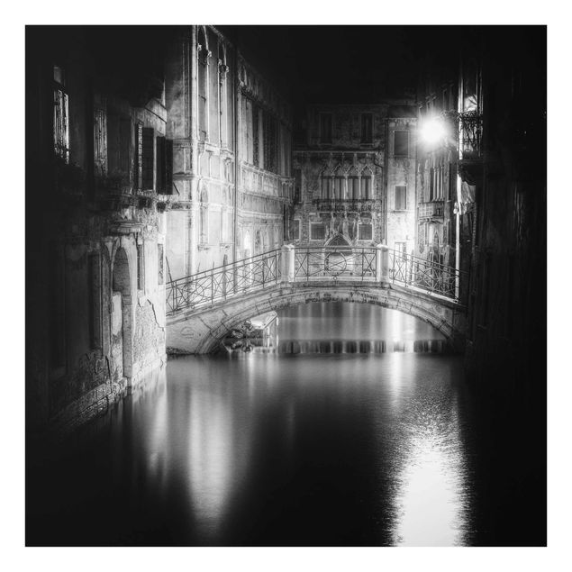 Billeder sort og hvid Bridge Venice